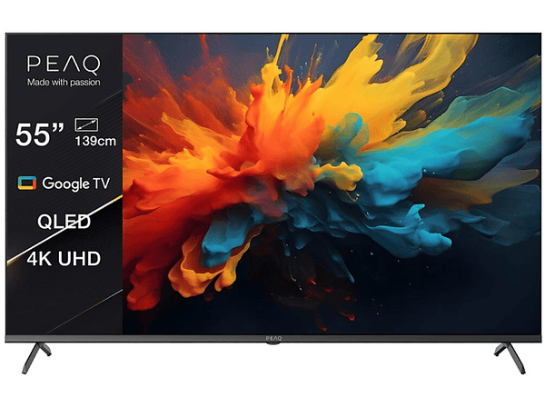 Opiniones Peaq 55GQU-5024C UHD 4K – Smart TV DVB-T2 (H.265) Chromecast incorporado Google TV Dolby Vision Negro
